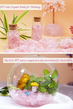 Rose Quartz Healing Crystal Chips Bulk Gemstones Sets Tumbled Crushed Stones - Image 2