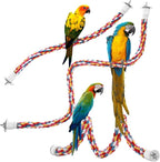 Bird Rope Perches, Parrot Toys 48 inches Rope Bungee Bird Toy by Unknown