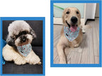 ARING PET Summer Dog Bandanas, Light Blue Flamingo Kerchief Triangle Bibs Scarf - Image 5