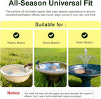 Upgraded Bird Bath Copper Disk, 0.8mm Reinforced 99.99% Pure Copper Cleaning - Image 7