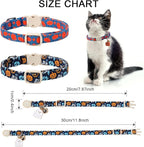 Halloween Cat Collar-2Pack Autumn Pumpkin Kitten Collars-Funny Halloween Ghost - Image 3