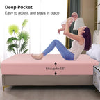 Waterproof Mattress Protector Queen, Fitted Sheet Style Breathable Mattress - Image 4