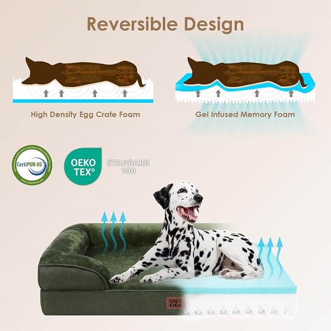 EHEYCIGA Orthopedic Dog Beds for Extra Large Dogs, Waterproof Memory Foam XXL - Image 4
