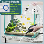 5ft-S Aquarium Siphon Vacuum Cleaner, Hand Siphon Pump Water Changer - Image 5