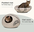 MEOWFIA Cat Cave – Premium Felt Cat Bed - Image 4