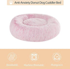 WNPETHOME Donut Dog Beds Large Sized Dog, Anti-Anxiety Caming Large Pet Bed - Image 3