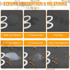 Dog Food Mat, 39.4"x31.5" Largest Absorbent Dog Mat - Image 3