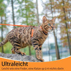 PUPTECK Adjustable Cat Harness and Leash Set Escape Proof Kitten Strap Collar - Image 3