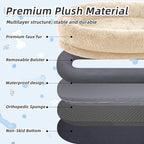Human Dog Bed, Washable Faux Fur Pet Bed - Image 4