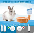 VANNON 16oz Pet Water Bottle, Gravity Dog Water Bowl Dispenser - Image 2