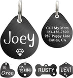 Ultra Joys Dog ID Tag, Custom Dog Tag Personalized Cat Tag, Pet ID Tag by UltraJoys