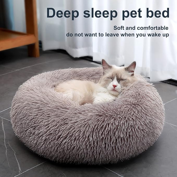 Cat Beds for Indoor Cats, 15.7 Inch Small Cats Beds, Washable-Round Pet Bed for - Image 6