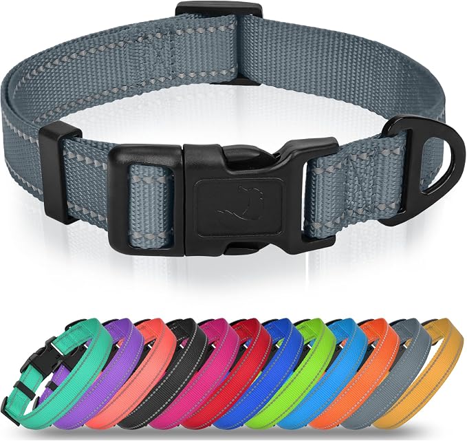 Joytale Reflective Dog Collar, Adjustable Nylon Pet Collar by Joytale