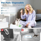 Cat Pads Refills 16.9 x 11.4 inches 100 Count Super Absorbent Pee Pads - Image 4