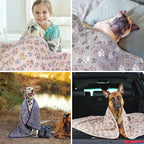 Dono 1 Pack 3 Dog Blankets, Soft Fluffy Fleece Pet Blanket Warm Sleep Mat Paw - Image 7