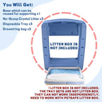 Crystal Cat Litter and Disposable Litter Trays （3 Sets） Compatible - Image 4