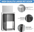Large Dog Door, Weatherproof Aluminum Dog Door - Image 4