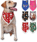 Christmas Dog Bandanas, Reflective Dog Bandana by PAPIAMENPET