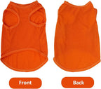 4 Pcs Cat Shirts Solid Color Dog Clothes Summer Sleeveless Pet T Shirts - Image 5