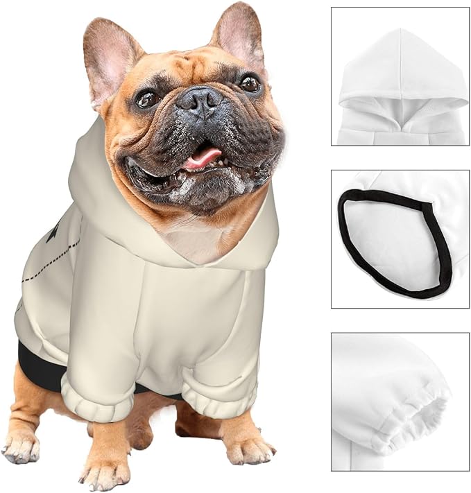 Dog Clothes, Custom Dog Hooded Sweatshirt, Personalized Pet Costume Robe Shirt - Image 3