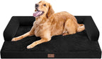 Large Orthopedic Dog Bed with Bolster – Washable Waterproof Cover, Non-Slip by Mekiy