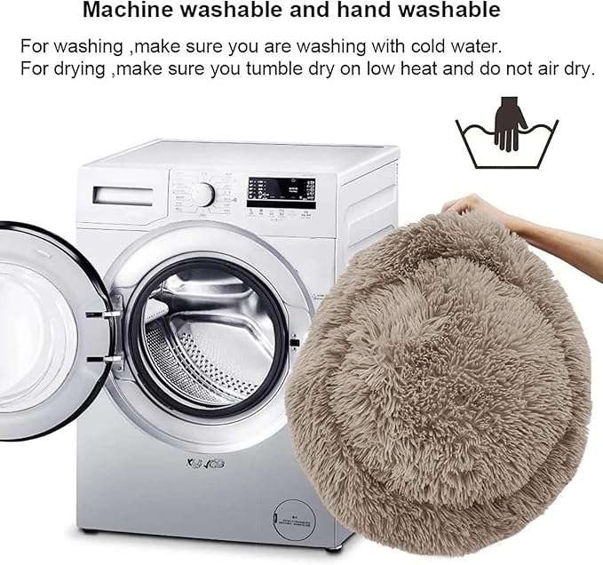 Cat Beds for Indoor Cats, 15.7 Inch Small Cats Beds, Washable-Round Pet Bed for - Image 3
