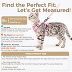 Cat Harness and Leash Set Escape Proof Tactical Small Kitten Harness Emotional - Image 2