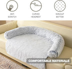 Calming Dogs/Cats Bed Mats, Dog Pad Washable Removable Couch Cover, Plush Long - Image 4