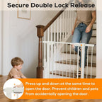 29.5-40.6" Magnetic Baby Gate for Stairs, Baby Safety Essentials, Auto Close - Image 6