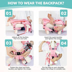 Lukovee Dog Backpack Carrier, Legs Out Easy-fit Dog Front Carrier - Image 6