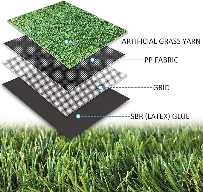 ALTRUISTIC Artificial Grass 13FTX42FT, Realistic Fake Grass Deluxe Turf - Image 3