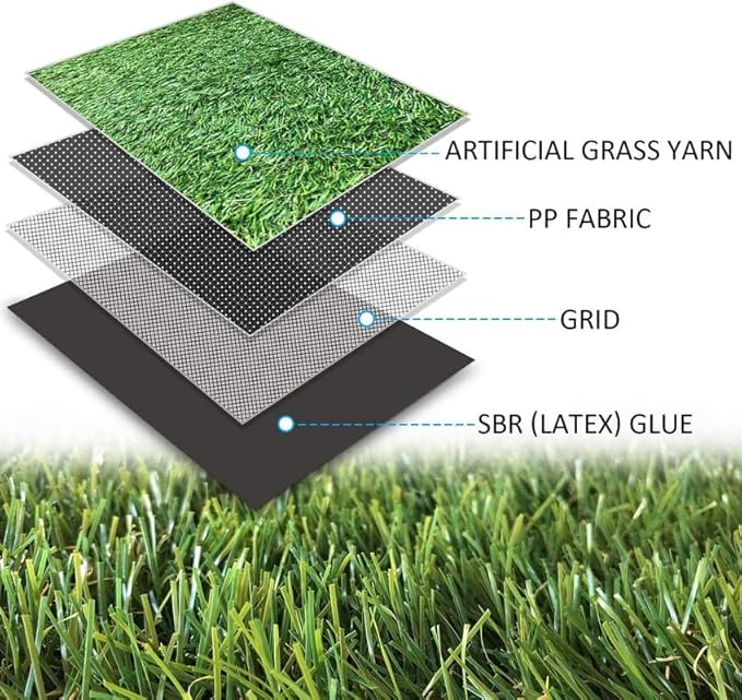 ALTRUISTIC Artificial Grass 14FTX79FT, Realistic Fake Grass Deluxe Turf - Image 3
