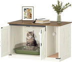 Cat Litter Box Enclosure, Hidden Litter Box Cabinet Furniture - Image 9