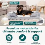 Furhaven Memory Foam Dog Bed for Medium/Small Dogs w/ Removable Bolsters & - Image 5