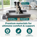 FurHaven Orthopedic Dog Bed for Large Dogs, L-Shaped Chaise Contour - Image 5