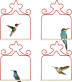 Hummingbird Swings 4 Pack, Rust Resistant Metal Frame by EYROSA