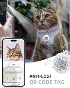 Cat Collar with Bell, Stretch Elastic Quick Release, Non Breakaway Lightweight - Image 3