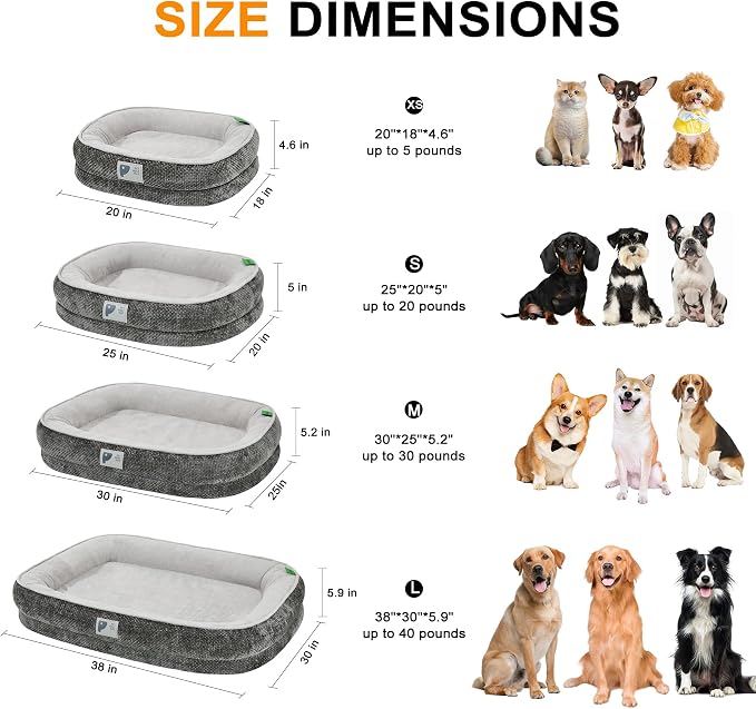 Dog Bed Medium Size Dog, Orthopedic Bed - Image 2