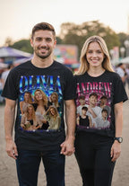 Custom Bootleg Rap Shirt with Photo Text, Vintage Custom Picture Shirt - Image 6