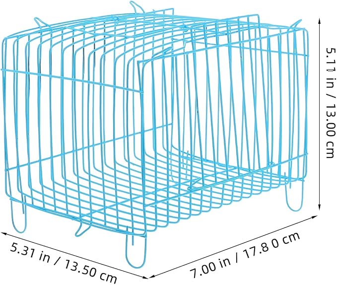 Kisangel Metal Bird Travel Cage Small Bird Cage Portable Carrier Storage s - Image 2
