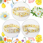 Sunflower Dog Collar, Adjustable Cute Dog Collars - Image 5
