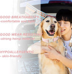 DOGWONG Cotton Pink Dog Collar Adjustable Soft Natural Fabric Pet Cute Wedding - Image 4