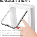 Safety Pet Door with 4 Way Lock, Weatherproof Cat Flap - Image 5