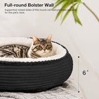 Love's cabin Round Donut Cat and Dog Cushion Bed, 20in Pet Bed - Image 5