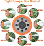 Dog Wash Hose Attachment, 8 in 1 Garden Hose Nozzle Sprayer - Image 2