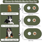Cat Food Mat 24''x16'', Absorbent Cat Mats - Image 3