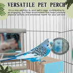 Skyygemm 2 Pieces Parrot Toy Bird Chew Cage Accessories Flat Perch Bird Paw - Image 6