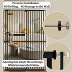 WAOWAO 71" Extra Tall Cat Pet Gate 29.92-61.42" Wide Pressure Mounted Walk - Image 6