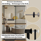 WAOWAO 71" Extra Tall Cat Pet Gate 29.92-45.66" Wide Pressure Mounted Walk - Image 7