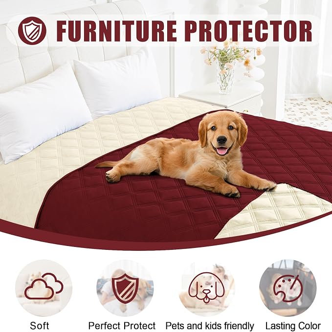 Smiry Waterproof Dog Bed Cover Blanket 40x70, Soft Reversible Pet Blanket - Image 8
